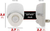 Geometric Motion Activated LED Night Light - Wallplate Warehouse 73092CC 701748714593 Night Lights