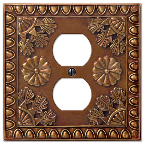 Amiens Copper Resin - 1 Duplex Wallplate - Wallplate Warehouse 8353DC 070686575635 1 Duplex