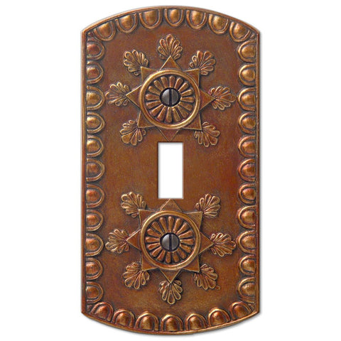 Amiens Copper Resin - 1 Toggle Wallplate - Wallplate Warehouse 8353TC 070686575604 1 Toggle