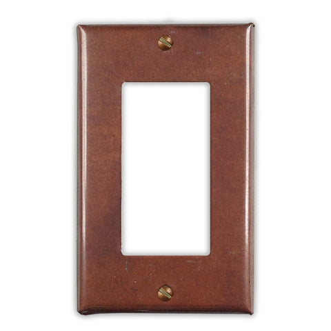 Antique Copper - 1 Rocker Wallplate - Wallplate Warehouse ANTQCOP1R 819332020057 1 Rocker