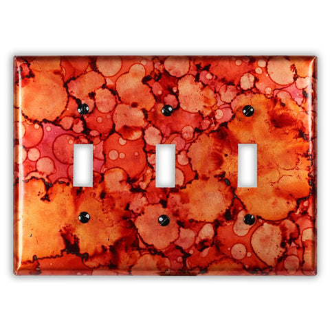 Autumn Copper - 3 Toggle Wallplate - Wallplate Warehouse AUTMCOP3T 819332020262 3 Toggle