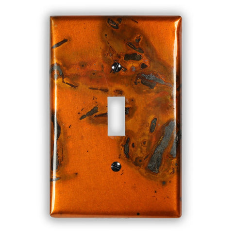 Bamboo Copper - 1 Toggle Wallplate - Wallplate Warehouse BAMBCOP1T 819332020729 1 Toggle