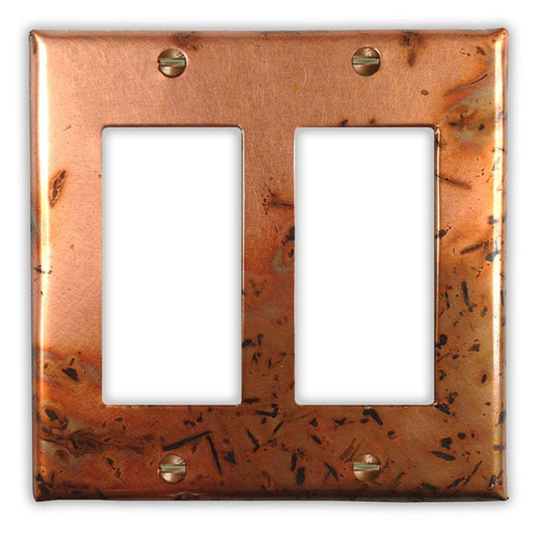 Bamboo Copper - 2 Rocker Wallplate - Wallplate Warehouse BAMBCOP2R 819332020781 2 Rocker