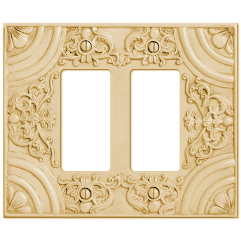 Canterbury Resin - 2 Rocker Wallplate - Wallplate Warehouse 8352RRAW 070686575710 2 Rocker
