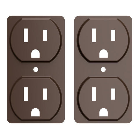 ColorCaps Brown - 2 Pack - Wallplate Warehouse CC - CDO - DB 070686017609 Cable Jacks