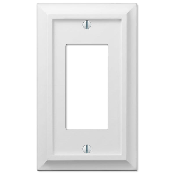 Deerfield White Wood - 1 Rocker Wallplate - Wallplate Warehouse 2040RW 070686586266 1 Rocker