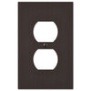 Elan Aged Bronze Cast - 1 Duplex Wallplate - Wallplate Warehouse 55DDB 070686573358 1 Duplex