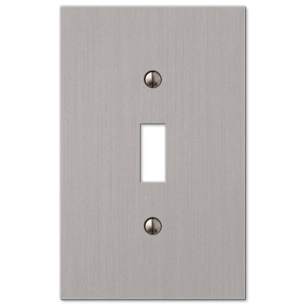 Elan Brushed Nickel Cast - 1 Toggle Wallplate - Wallplate Warehouse 55TBN 070686573600 1 Toggle