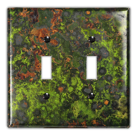 Irish Moss Copper - 2 Toggle Wallplate - Wallplate Warehouse IRMOCOP2T 819332022891 2 Toggle