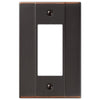 Italia Aged Bronze Steel - 1 Rocker Wallplate - Wallplate Warehouse 147RDB 070686570692 1 Rocker