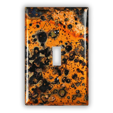 Leopard Copper - 1 Toggle Wallplate - Wallplate Warehouse LEOPCOP1T 819332023126 1 Toggle