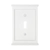 Mantel White Composite - 1 Toggle Wallplate - Wallplate Warehouse 15TW 070686016442 1 Toggle