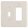 Metro Biscuit Ceramic - 1 Toggle / 1 Rocker Wallplate - Wallplate Warehouse 3000TRBT 070686006542 1 Toggle / 1 Rocker