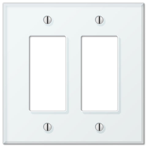 Mint Acrylic - 2 Rocker Wallplate - Wallplate Warehouse 67RRW 070686575512 2 Rocker