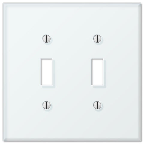 Mint Acrylic - 2 Toggle Wallplate - Wallplate Warehouse 67TTW 070686575468 2 Toggle