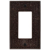 Momfort Aged Bronze Cast - 1 Rocker Wallplate - Wallplate Warehouse 73RDB 070686585917 1 Rocker