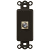 Rocker Insert Brown - 1 Cable Jack - Wallplate Warehouse CXB 070686582169 Cable Jacks