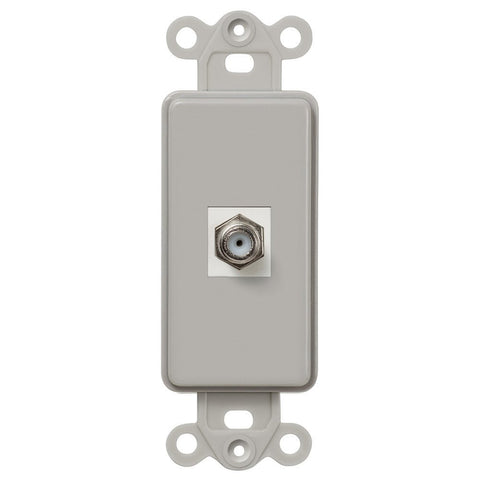 Rocker Insert Gray - 1 Cable Jack - Wallplate Warehouse CXG 070686582077 Cable Jacks