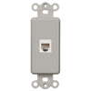 Rocker Insert Gray - 1 Phone Jack - Wallplate Warehouse PHG 070686582091 Phone Jacks
