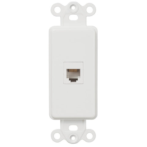 Rocker Insert White - 1 Phone Jack - Wallplate Warehouse PHW 070686581896 Phone Jacks