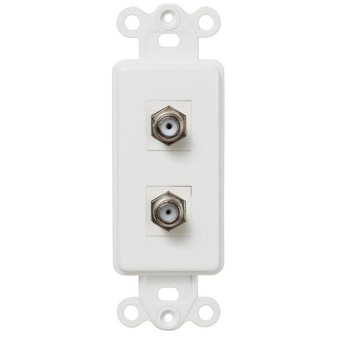 Rocker Insert White - 2 Cable Jack - Wallplate Warehouse CXCXW 070686581889 Cable Jacks