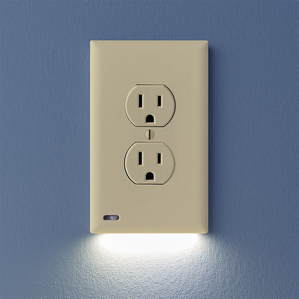 SnapPower GuideLight 2PLUS - Ivory, Duplex - Wallplate Warehouse 01 - O1GL - XIV - SP20 851322008492 1 Duplex