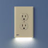 SnapPower GuideLight 2PLUS - Ivory, Duplex - Wallplate Warehouse 01 - O1GL - XIV - SP20 851322008492 1 Duplex