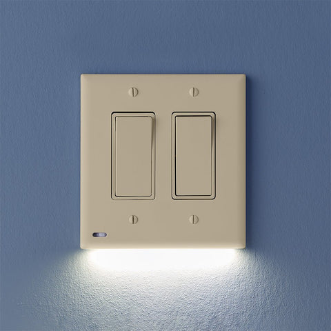 SnapPower Switchlight - 2 Rocker, Ivory - Wallplate Warehouse 01 - S2SW - KIV - SP10 - 4 851322008744 2 Rocker