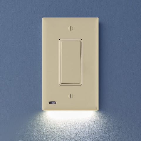 SnapPower Switchlight 3 & 4 Way - 1 Rocker, Ivory - Wallplate Warehouse 01 - S1SW - KIV - SP20 - 4 850033353716 1 Rocker