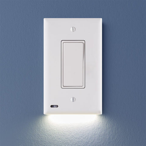 SnapPower Switchlight 3 & 4 Way - 1 Rocker, White - Wallplate Warehouse 01 - S1SW - KWH - SP20 - 4 850033353693 1 Rocker