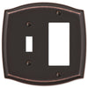Sonoma Aged Bronze Steel - 1 Toggle / 1 Rocker Wallplate - Wallplate Warehouse