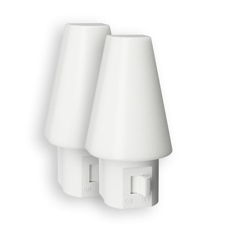 Tipi LED Manual Frosted Night Light - 2 Pack