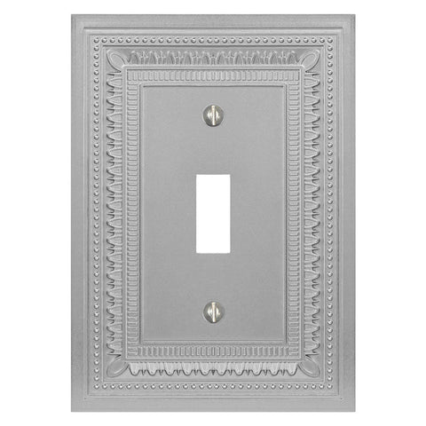 Filigree Border Satin Nickel Cast