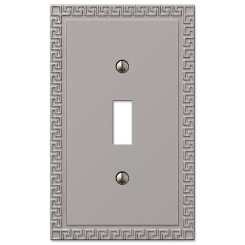 Greek Key Satin Nickel Cast