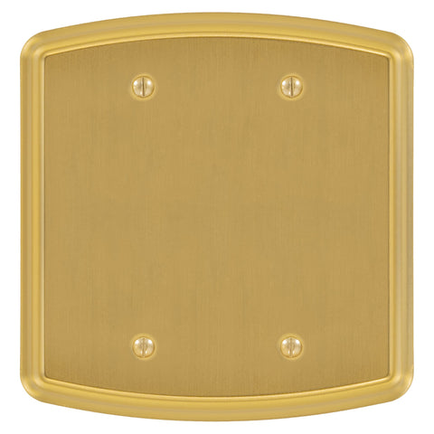Irvine Brushed Gold - 2 Blank Wallplate