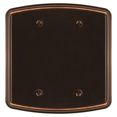 Irvine Aged Bronze - 2 Blank Wallplate