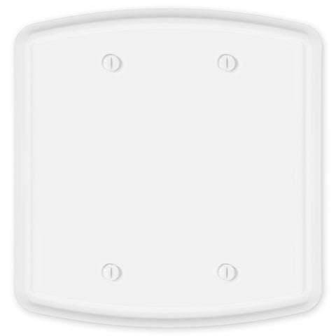 Irvine Matte White - 2 Blank Wallplate