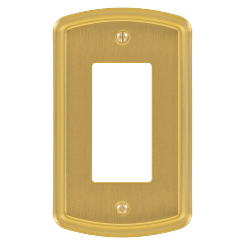 Irvine Brushed Gold - 1 Rocker Wallplate