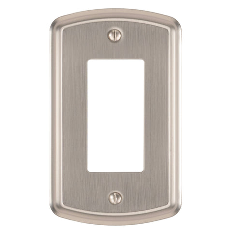 Irvine Brushed Nickel - 1 Rocker Wallplate