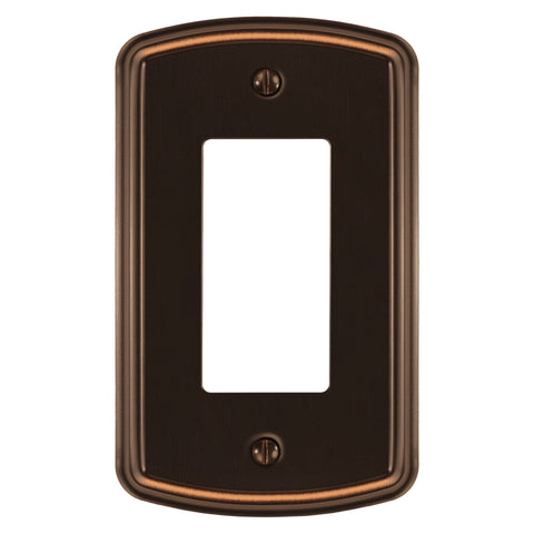 Irvine Aged Bronze - 1 Rocker Wallplate