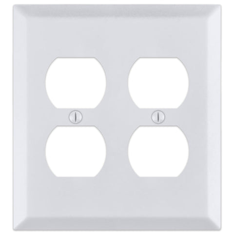 Century Bright White - 2 Duplex Wallplate