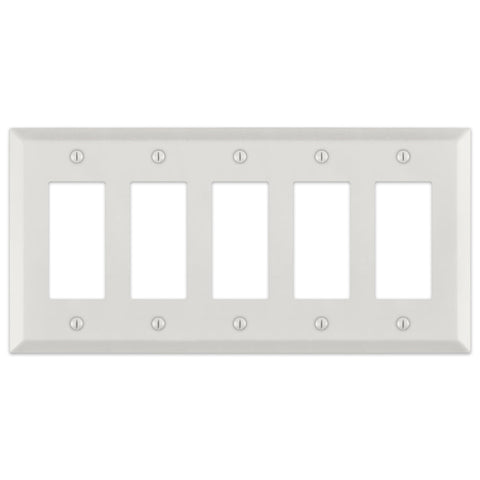 Century Warm White - 5 Rocker Wallplate