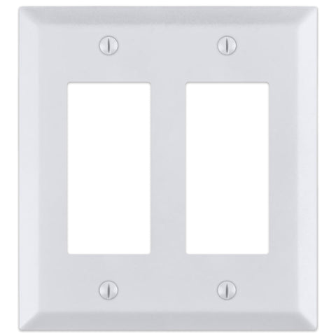 Century Bright White - 2 Rocker Wallplate