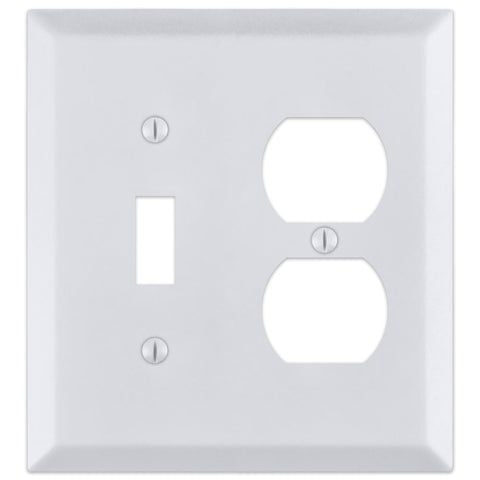 Century Bright White - 1 Toggle/1 Duplex Wallplate