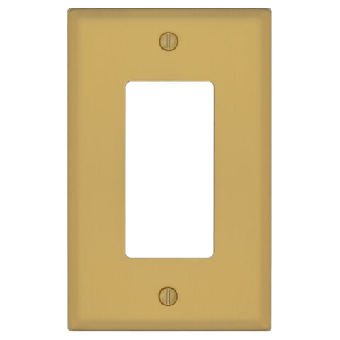 Oxford Brushed Gold - 1 Rocker Wallplate