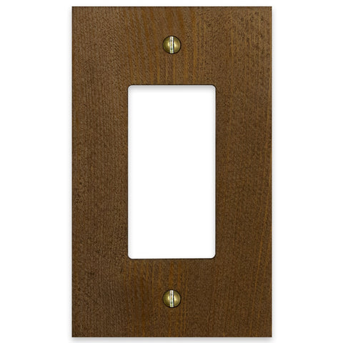 Montana Rustic Brown - 1 Rocker Wallplate