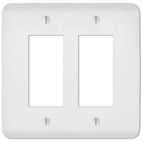 Capri Paintable White - 2 Rocker Wallplate