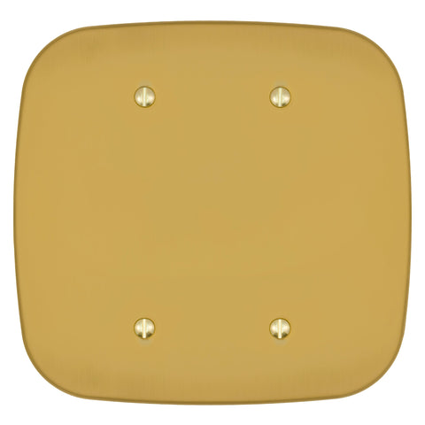 Fresno Brushed Gold - 2 Blank Wallplate