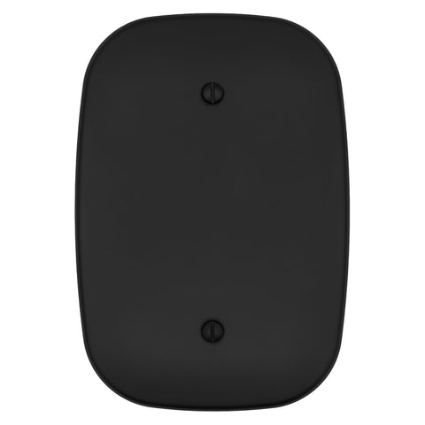 Fresno Matte Black - 1 Blank Wallplate