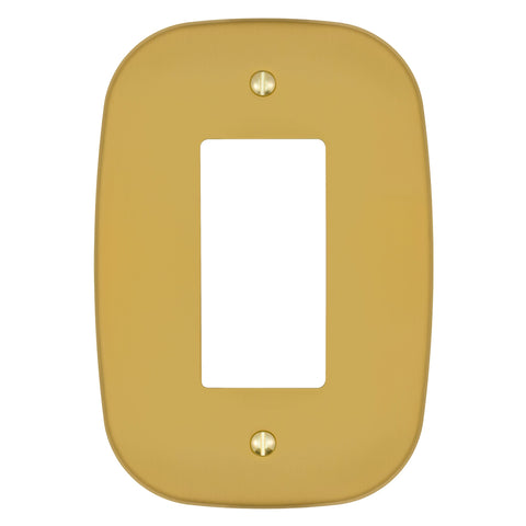 Fresno Brushed Gold - 1 Rocker Wallplate